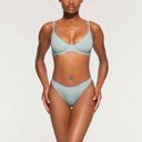 Cotton Logo Underwire Demi Bra | Frost