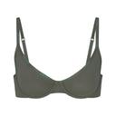 Cotton Logo Underwire Demi Bra | Juniper