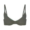 Cotton Logo Underwire Demi Bra | Juniper