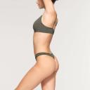 Cotton Logo Underwire Demi Bra | Juniper