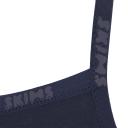 Cotton Logo Underwire Demi Bra | Navy