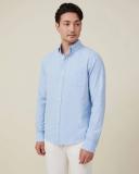 Cotton On - Men's Blue Shirts - Mayfair Long Sleeve Shirt - Size XXXL at The Iconic