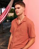 Cotton On - Men's Brown Shirts - Riviera Short Sleeve Shirt - Size XXL at The Iconic
