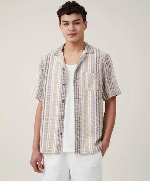 Cotton On - Men's Shirts - Palma Short Sleeve Shirt - Size L at The Iconic