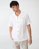 Cotton On - Men's White Short Sleeve Shirts - Riviera Short Sleeve Shirt - Size XL at The Iconic