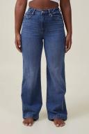 Cotton On Women - Curvy Stretch Wide Jean - Bottle blue