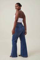 Cotton On Women - Curvy Stretch Wide Jean - Bottle blue