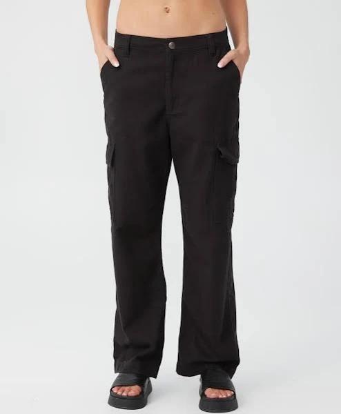 Cotton On - Women's Black Pants - Bobbie Cargo Pants - Size 16 at The Iconic