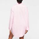 Cotton Poplin Sleep Button Up Dress | Baby Pink