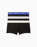 Cotton Stretch 3 Pack Low Rise Trunks Black 2XL