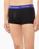 Cotton Stretch 3 Pack Low Rise Trunks Black 2XL