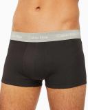 Cotton Stretch 3 Pack Low Rise Trunks Black M