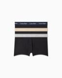 Cotton Stretch 3 Pack Low Rise Trunks Black M