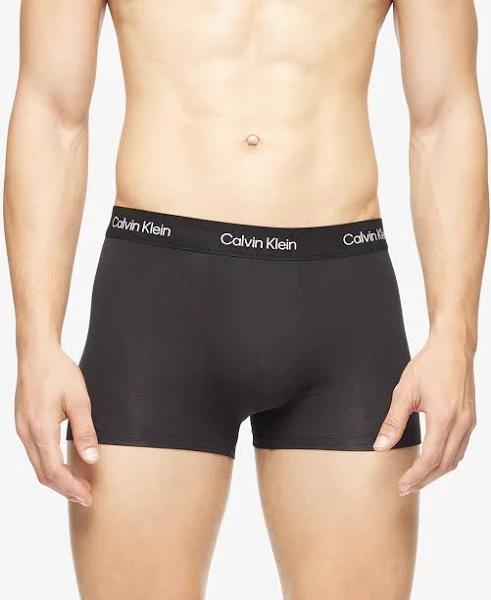 Cotton Stretch 3 Pack Low Rise Trunks Black M