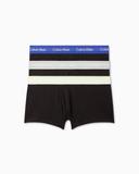 Cotton Stretch 3 Pack Low Rise Trunks Black XS