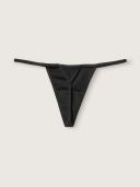Cotton V-String Panty, Black, L - Women's Panties - Pink
