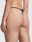 Cotton V-String Panty, Blue, XL - Women's Panties - Pink