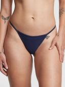 Cotton V-String Panty, Blue, Xs - Women's Panties - Pink