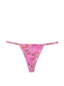 Cotton V-String Panty, Floral, S - Women's Panties - Pink