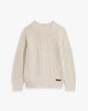 Country Road Australian Cotton Fisherman Knit 4 Oatmeal Marle AU420317