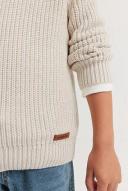 Country Road Australian Cotton Fisherman Knit 4 Oatmeal Marle AU420317