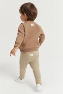 Country Road Boys Organically Grown Australian Animal Sweat Latte in Size 12-18 Months | 100% Cotton