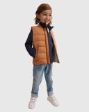 Country Road Boys Rib Nylon Vest Acorn in Size 8-9