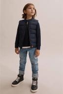 Country Road Boys Rib Nylon Vest Navy in Size 6-7