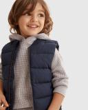 Country Road Boys Rib Nylon Vest Navy in Size 6-7
