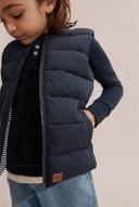 Country Road Boys Rib Nylon Vest Navy in Size 6-7