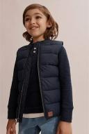 Country Road Boys Rib Nylon Vest Navy in Size 6-7