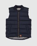 Country Road Boys Rib Nylon Vest Navy in Size 6-7