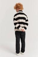 Country Road Boys Stripe Knit Top Black in Size 4
