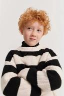 Country Road Boys Stripe Knit Top Black in Size 4
