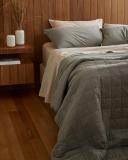 Country Road Brae Australian Queen Quilt Cover Gumleaf | 100% Cotton