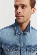 Country Road Men's Light Wash Jacket Denim in Size Medium