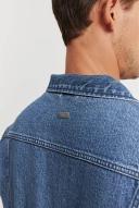 Country Road Men's Light Wash Jacket Denim in Size Medium