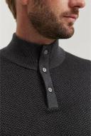 Country Road Men's Mock Neck Knit Top Charcoal Grey in Size XS