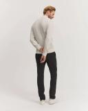 Country Road Men's Mock Neck Knit Top Cream in Size Medium