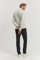 Country Road Men's Mock Neck Knit Top Cream in Size Small