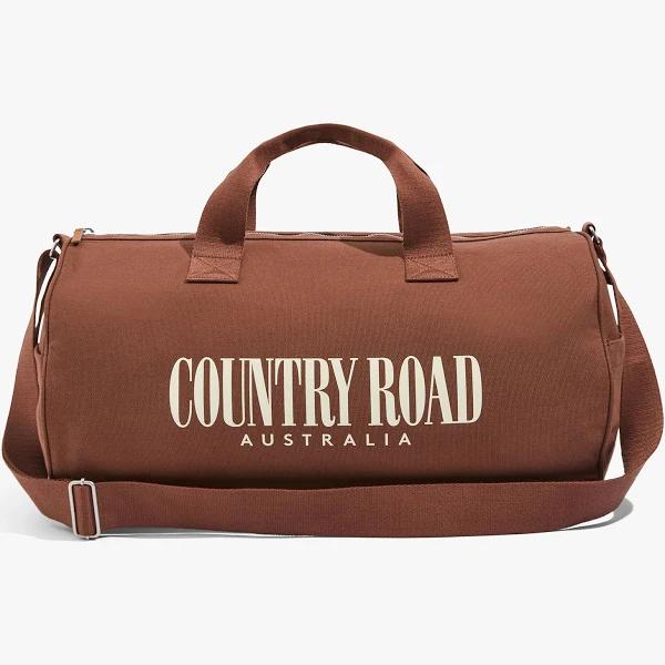 Country Road Men's Organically Grown Heritage Duffle Bag Rust Red | 100% Cotton