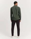 Country Road Men's Regular Fit Organically Grown Shirt Eden Green in Size Medium | 100% Linen