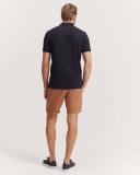 Country Road Men's Slim Stretch Tipped Polo Top Navy in Size Large