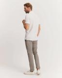 Country Road Men's Slim Stretch Tipped Polo Top White in Size Large