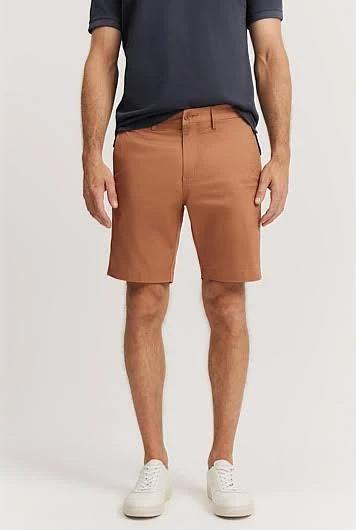 Country Road Men's Verified Australian Cotton Stretch Chino Short Ginger in Size 38
