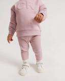 Country Road Organically Grown Cotton Solid Rib Legging Mauve in Size 0-3 Months