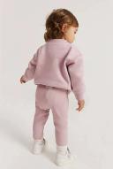 Country Road Organically Grown Cotton Solid Rib Legging Mauve in Size 0-3 Months