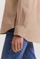 Country Road Organically Grown Linen Shirt 10 Dark Camel AU446213