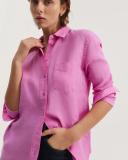 Country Road Organically Grown Linen Shirt 16 Floss Pink AU582747