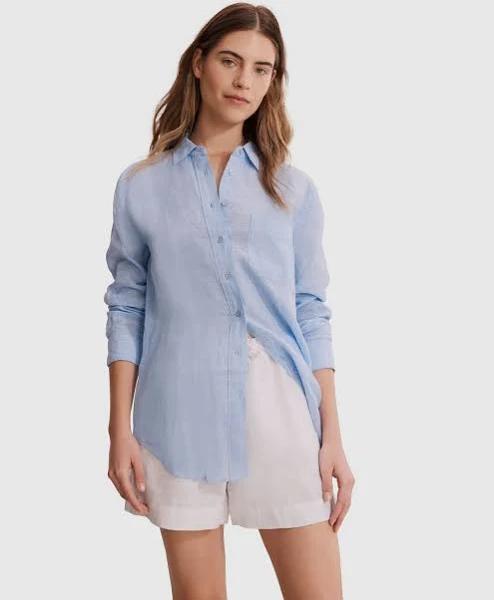 Country Road Organically Grown Linen Shirt 4 Chambray AU381923